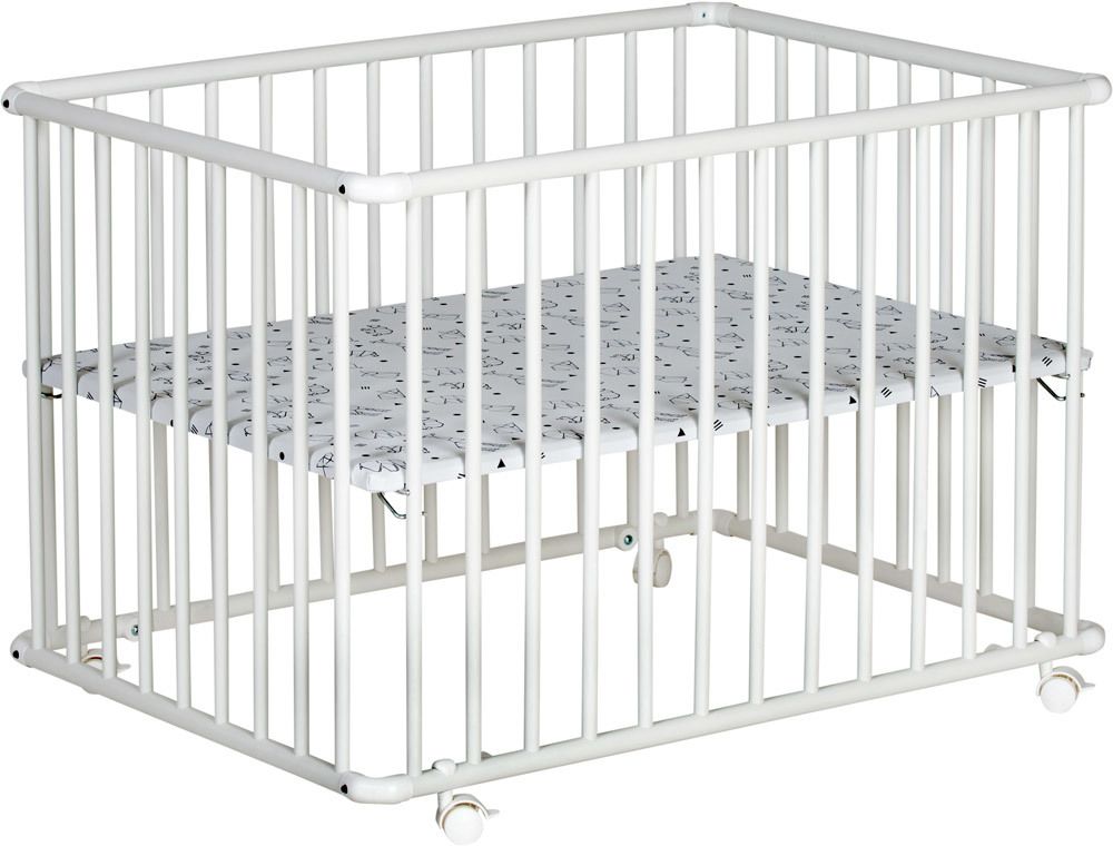 Schardt Laufgitter Basic 75 x 100 weiß lackiert Folie Origami Black