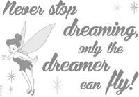 Komar Deco-Sticker "Never stop dreaming" Komar Deco-Sticker "Never stop dreaming"