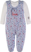 Kanz Set aus strampler und Langarmshirt - Blumen Kanz Set aus strampler und Langarmshirt - Blumen