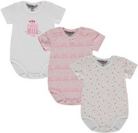 Kanz 3er Pack Kurzarmbody "Strawberry Milk" Kanz 3er Pack Kurzarmbody "Strawberry Milk"