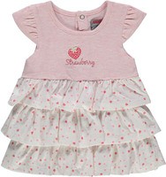 Kanz Kleid mit Fluegelarm - Erdbeeren Kanz Kleid mit Fluegelarm - Erdbeeren